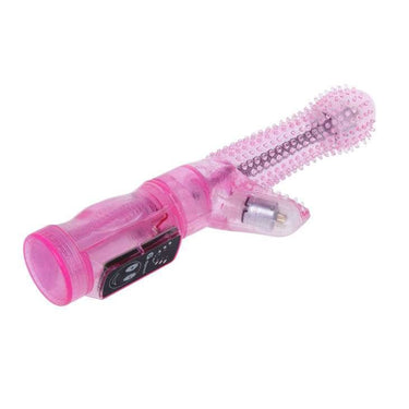 Vibratore Rabbit Rosa con 6 Vibrazioni e Stimolazione Doppia